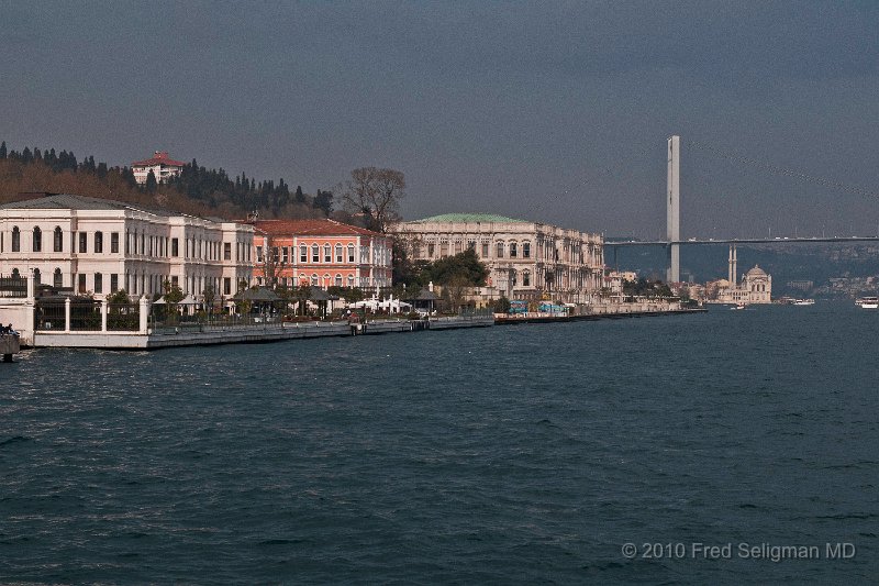 20100403_160425 D300.jpg - Looking north toward Bosphorus Bridge and European side.  Tucked in seemingly 'under the bridge' is the Ortakoy (Mecidiye) Mosque